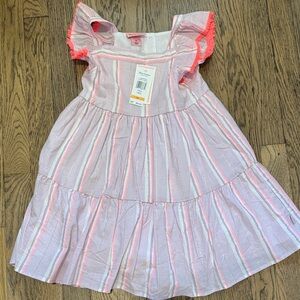 Juicy Couture Pink and White Striped Kids Dress